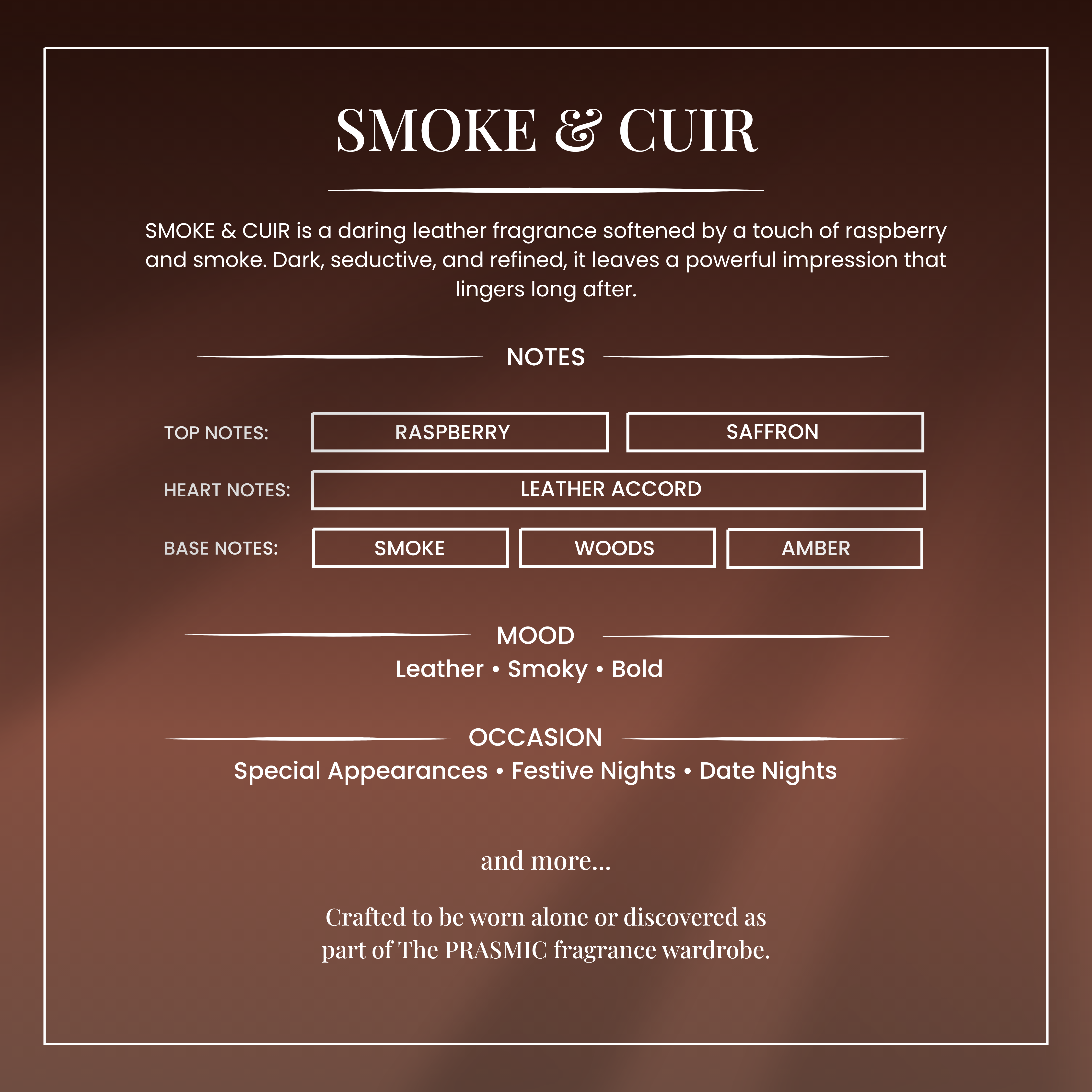 SMOKE & CUIR | 50ML