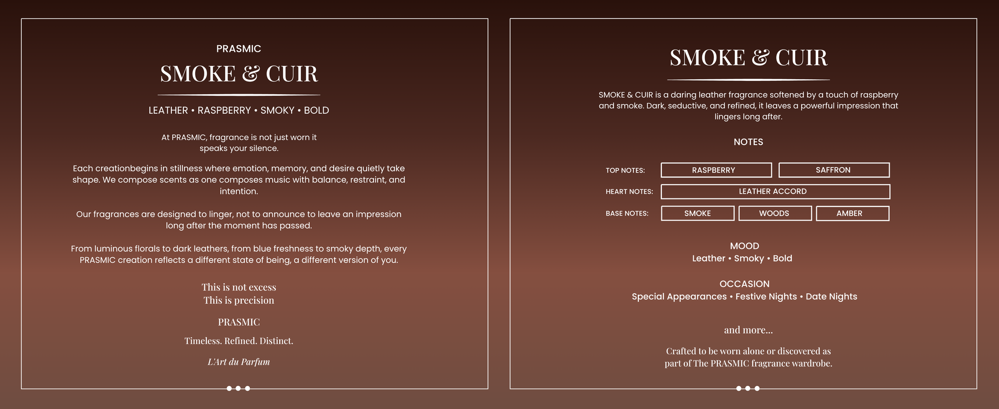 SMOKE & CUIR | 50ML