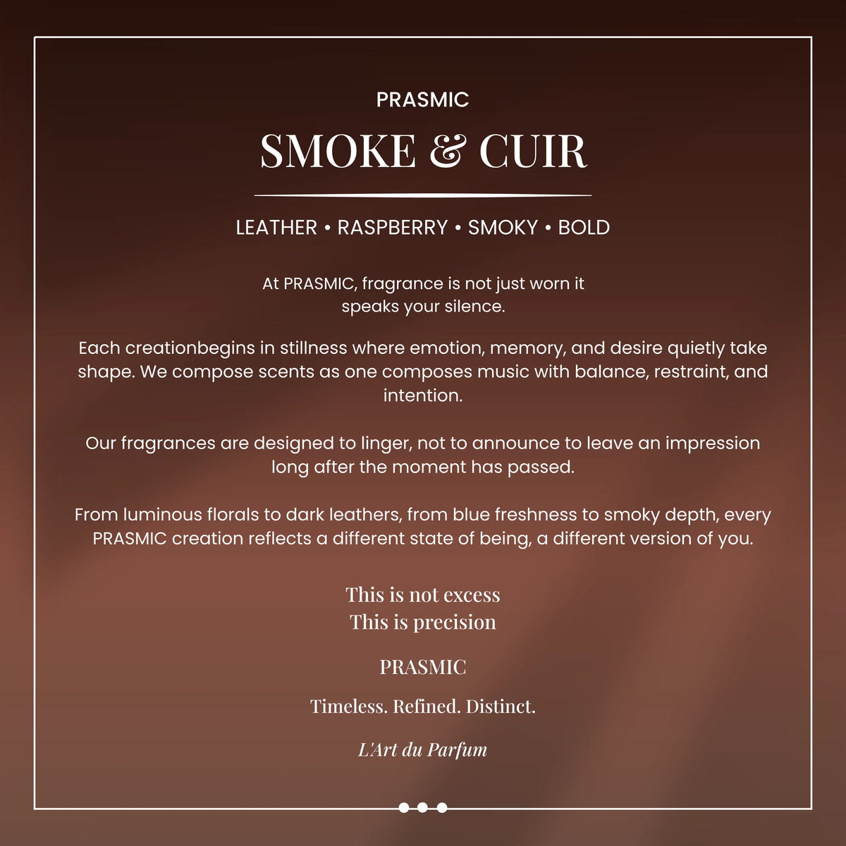 SMOKE & CUIR | 50ML