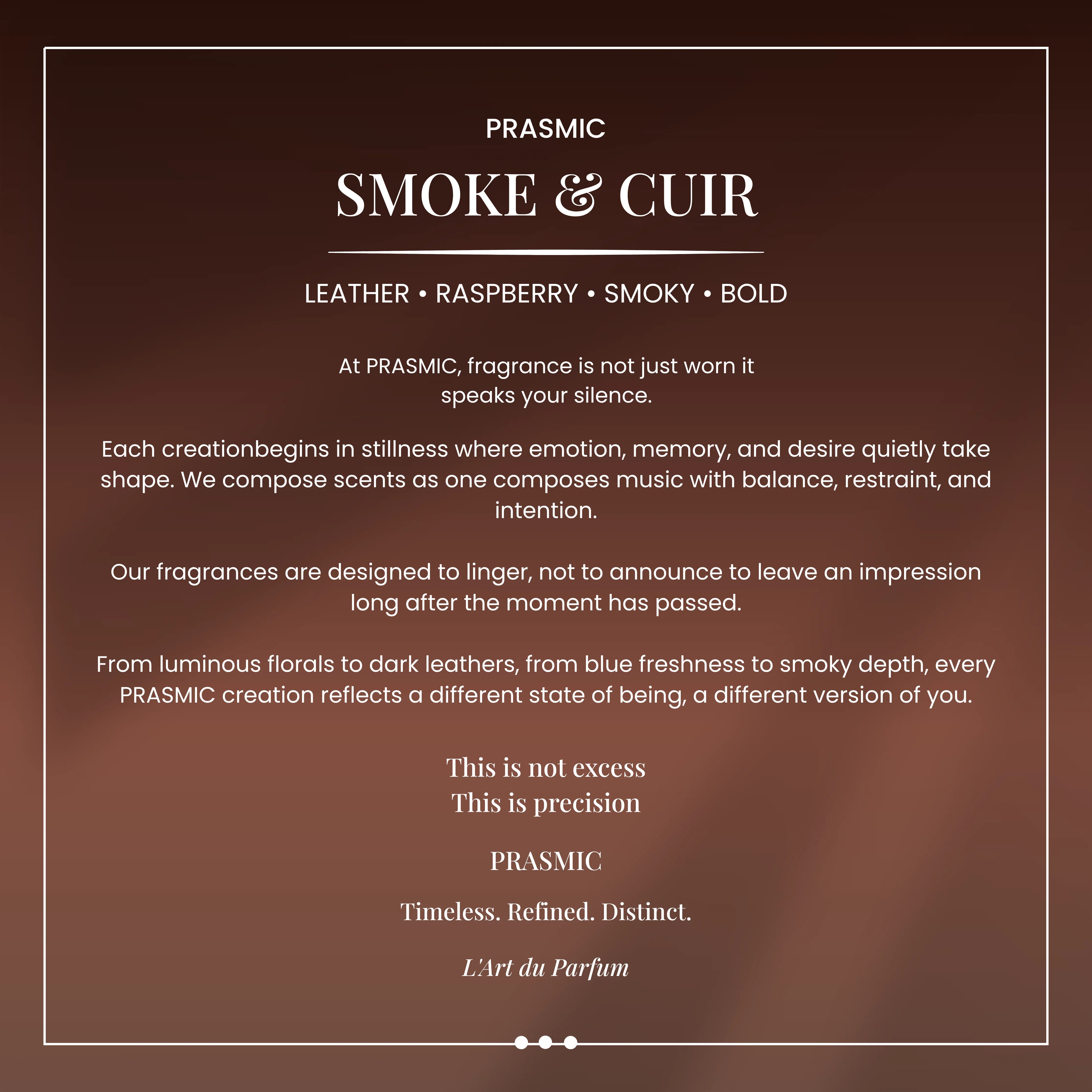 SMOKE & CUIR | 50ML